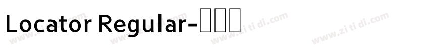 Locator Regular字体转换